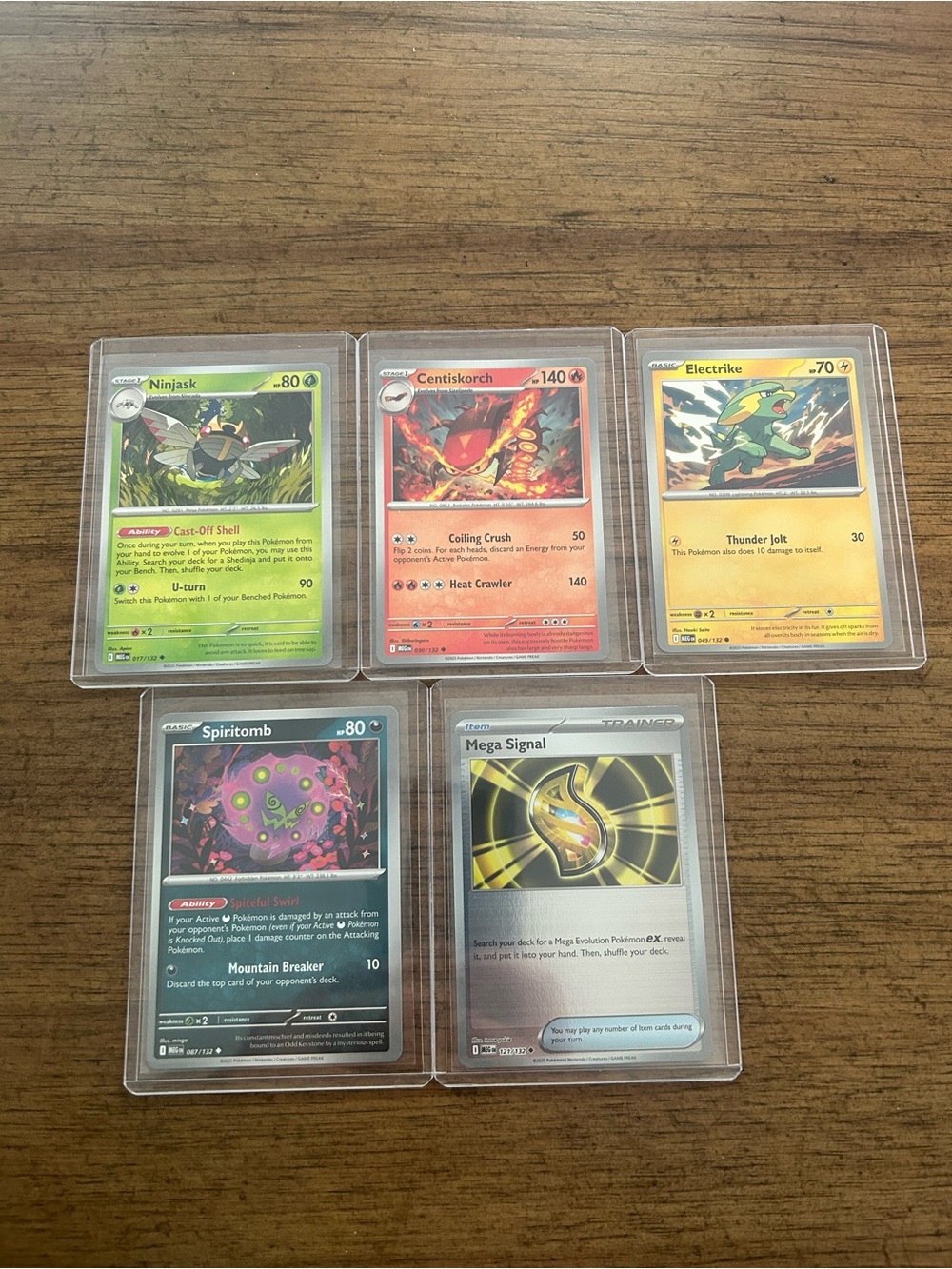 2025 Pokemon MEG EN cards - Bundle of 5